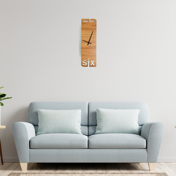 Galliard Games Townside Wooden MDF Wall Clock in Living Room