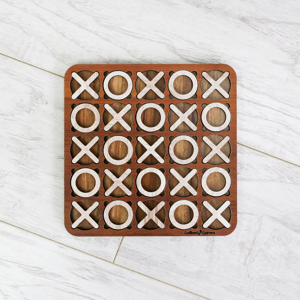 Tic Tac Toe, Noughts and Crosses Game (5x5 Board)