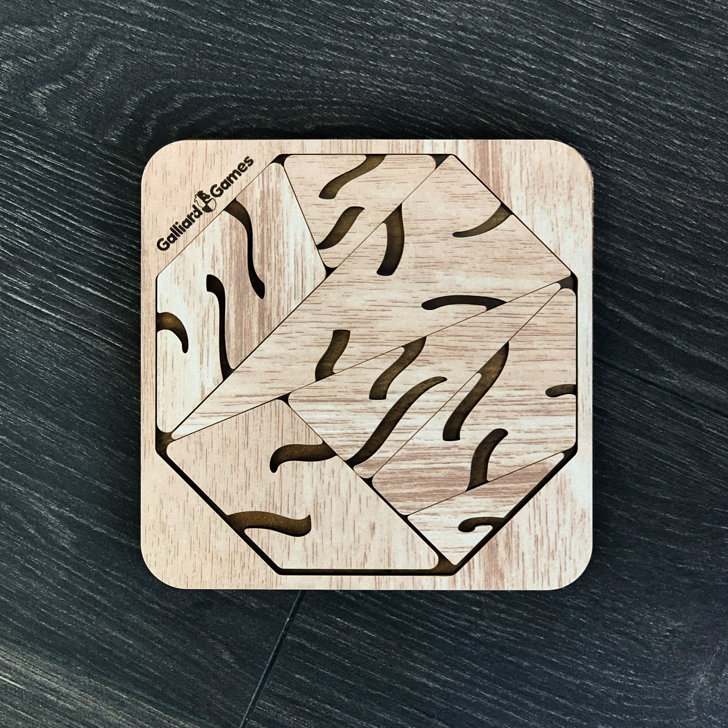 Wooden Shape Fit Puzzle Abstract Fit Type 1 - Image 2